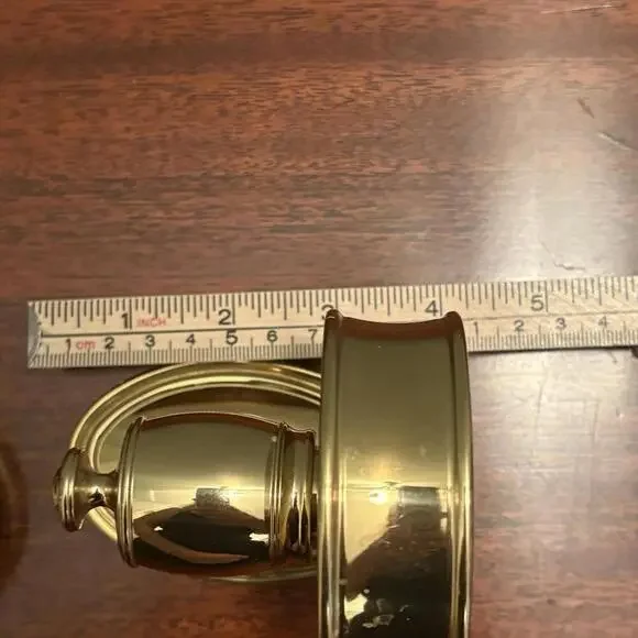 Ralph Lauren Home Brass Wall‎ Mounted Cup Holders Engraved RALPH LAUREN - Picture 9 of 15